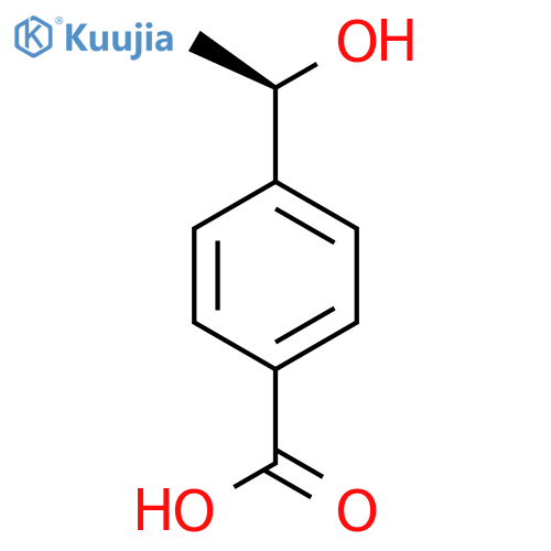 4-(1R)-1-hydroxyethylbenzoic acid structure