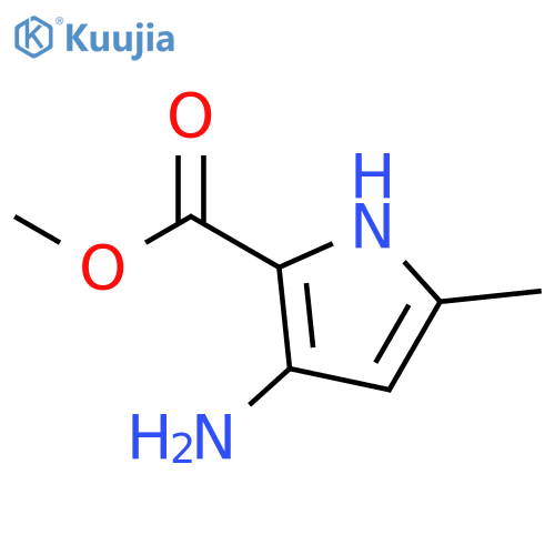 Methyl 3-amino-5-methyl-1H-pyrrole-2-carboxylate structure