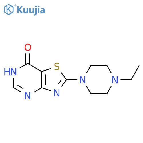 2-(4-ethylpiperazin-1-yl)-6H,7H-1,3thiazolo4,5-dpyrimidin-7-one structure