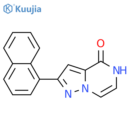 2-(Naphthalen-1-yl)-4H,5H-pyrazolo-1,5-apyrazin-4-one structure