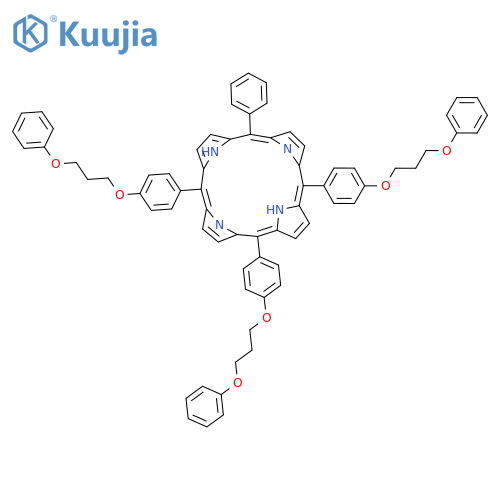 21H,23H-Porphine, 5,10,15-tris[4-(3-phenoxypropoxy)phenyl]-20-phenyl- structure