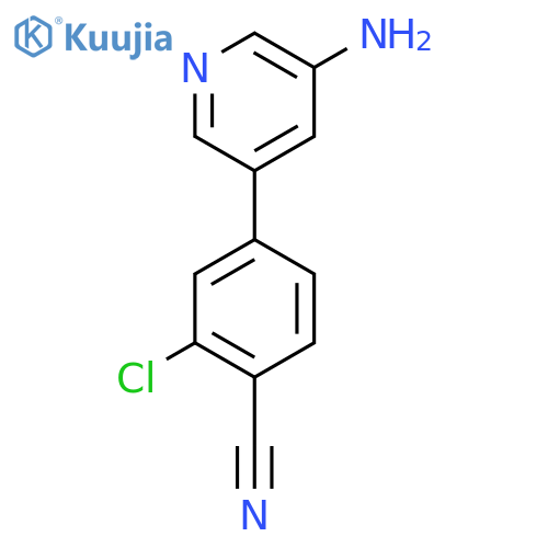 4-(5-Amino-pyridin-3-yl)-2-chloro-benzonitrile structure