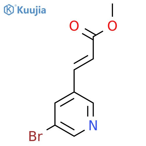 methyl (2E)-3-(5-bromopyridin-3-yl)prop-2-enoate structure