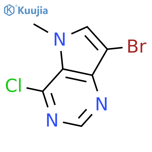 7-Bromo-4-chloro-5-methyl-5H-pyrrolo[3,2-d]pyrimidine structure