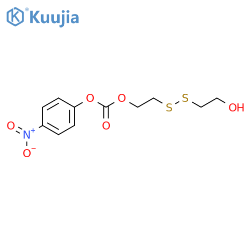 Carbonic acid, 2-[(2-hydroxyethyl)dithio]ethyl 4-nitrophenyl ester structure
