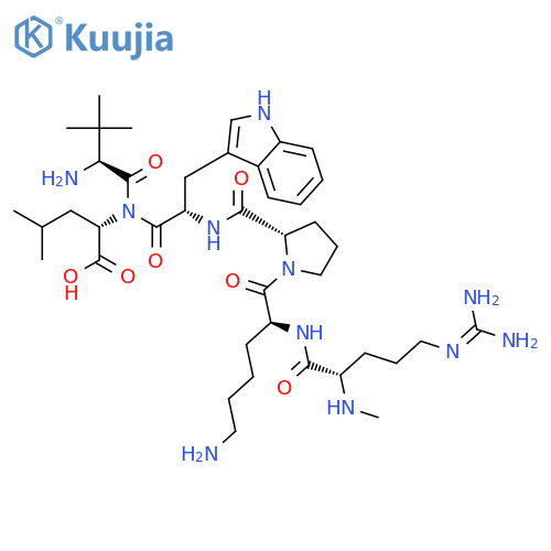 L-Leucine,N2-methyl-L-arginyl-L-lysyl-L-prolyl-L-tryptophyl-3-methyl-L-valyl- structure