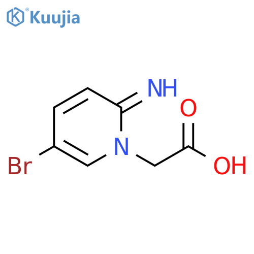 1(2H)-Pyridineacetic acid, 5-bromo-2-imino- structure