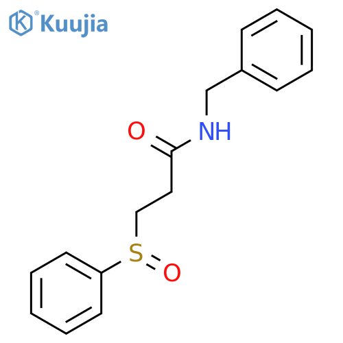 3-(Benzenesulfinyl)-N-benzylpropanamide structure