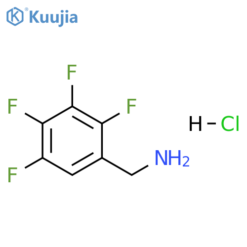 (2,3,4,5-tetrafluorophenyl)methanamine hydrochloride structure