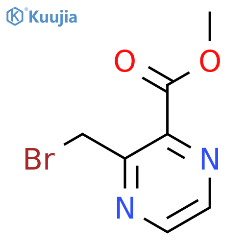 methyl 3-(bromomethyl)pyrazine-2-carboxylate structure