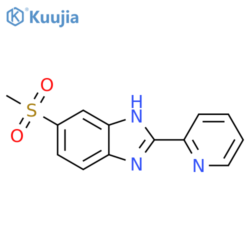 6-methanesulfonyl-2-(pyridin-2-yl)-1H-1,3-benzodiazole structure