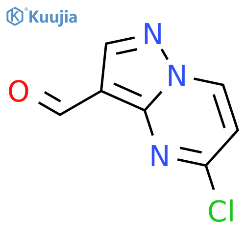 5-chloropyrazolo1,5-apyrimidine-3-carbaldehyde structure