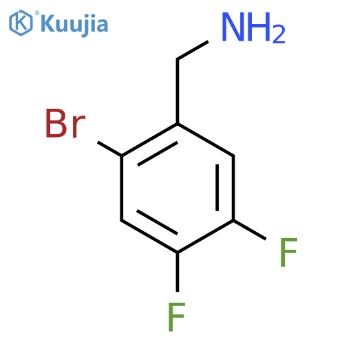 (2-Bromo-4,5-difluorophenyl)methanamine structure