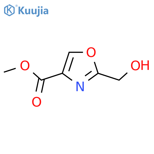 Methyl 2-(hydroxymethyl)oxazole-4-carboxylate structure