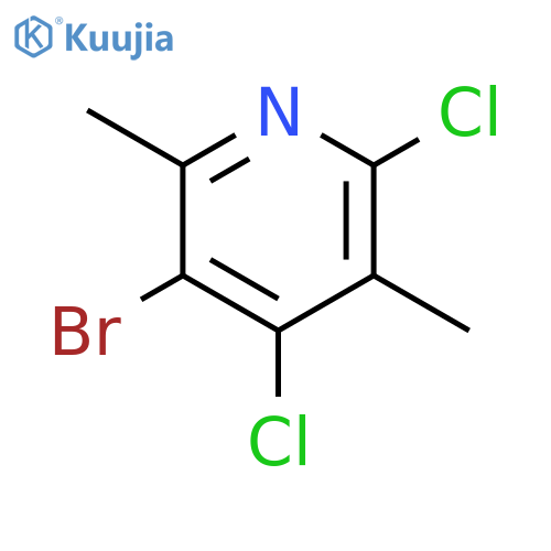 3-Bromo-4,6-dichloro-2,5-dimethylpyridine structure