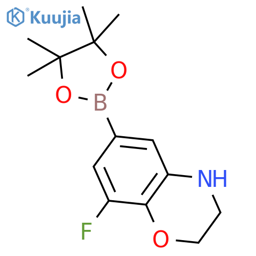 8-Fluoro-6-(4,4,5,5-tetramethyl-1,3,2-dioxaborolan-2-yl)-3,4-dihydro-2h-benzob1,4oxazine structure