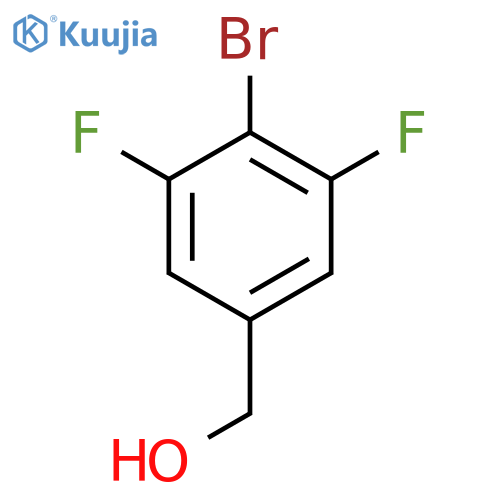 (4-Bromo-3,5-difluorophenyl)methanol structure