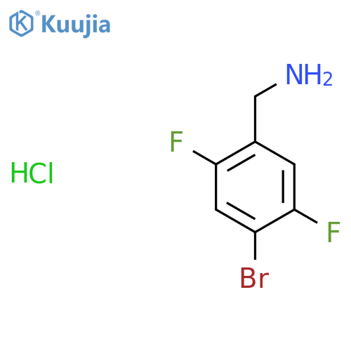 (4-bromo-2,5-difluorophenyl)methanamine structure