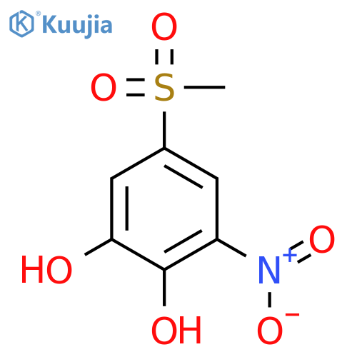 1,2-Benzenediol,5-(methylsulfonyl)-3-nitro- structure