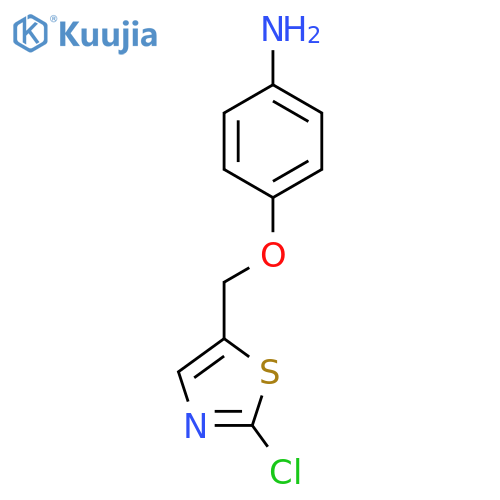 4-[(2-Chloro-1,3-thiazol-5-yl)methoxy]aniline structure