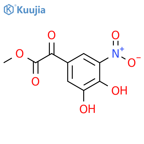 Benzeneacetic acid,3,4-dihydroxy-5-nitro-a-oxo-, methyl ester structure