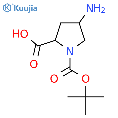 1,2-Pyrrolidinedicarboxylic acid, 4-amino-, 1-(1,1-dimethylethyl) ester structure