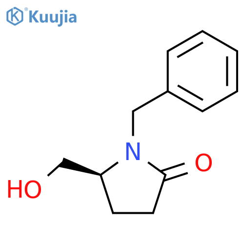 (s)-1-benzyl-5-hydroxymethyl-2-pyrrolidinone structure