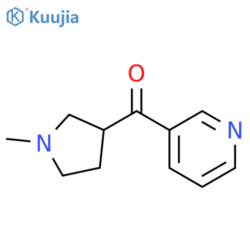 (R,S)-1-Methyl-3-nicotinoylpyrrolidine structure