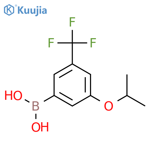 (3-Isopropoxy-5-(trifluoromethyl)phenyl)boronic acid structure