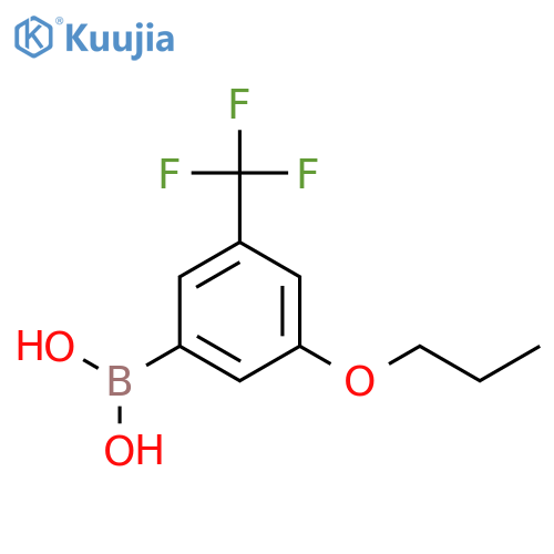 (3-Propoxy-5-(trifluoromethyl)phenyl)boronic acid structure