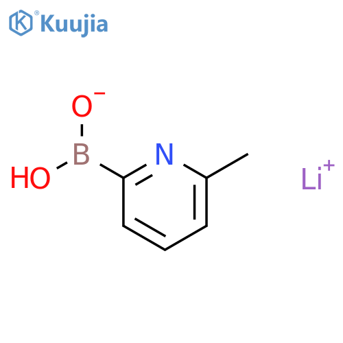6-Methylpyridine-2-boronic acid, mono-lithium salt structure