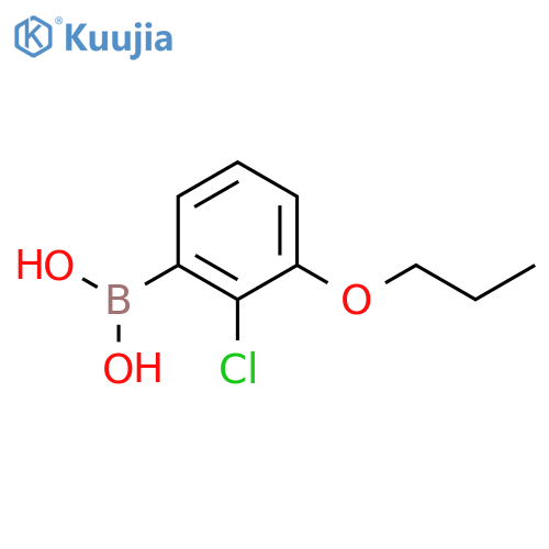 2-Chloro-3-propoxyphenylboronic acid structure