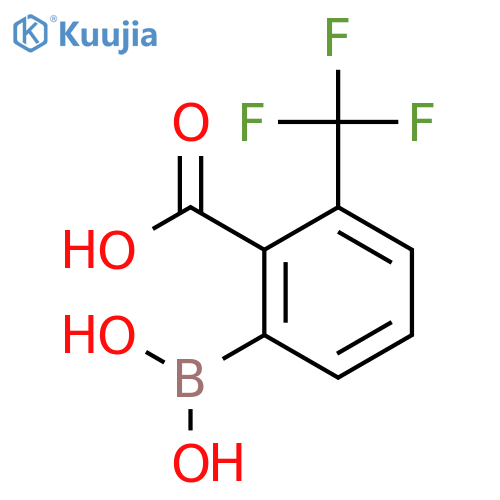 2-Borono-6-trifluoromethylbenzoic acid structure
