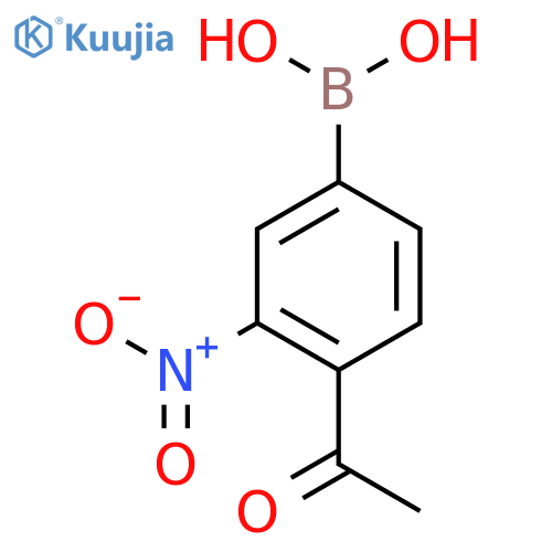 4-Acetyl-3-nitrophenylboronic Acid structure