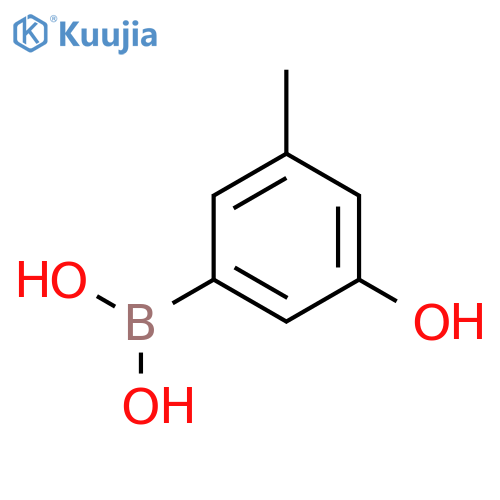 3-Hydroxy-5-methylphenylboronic acid structure
