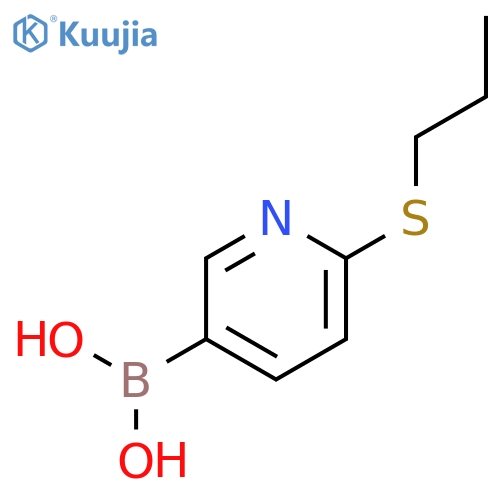 (6-(Propylthio)pyridin-3-yl)boronic acid structure