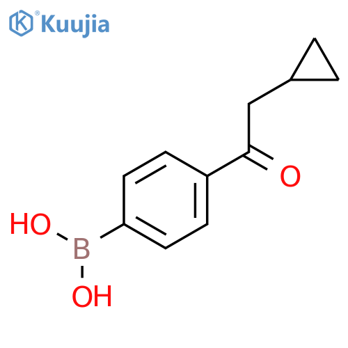 (4-(2-Cyclopropylacetyl)phenyl)boronic acid structure