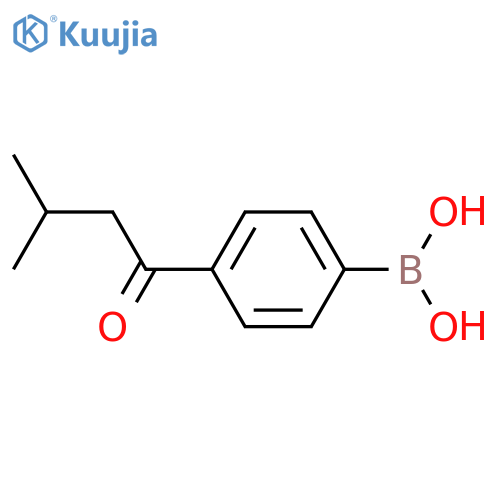 4-(3-Methylbutanoyl)phenylboronic acid structure