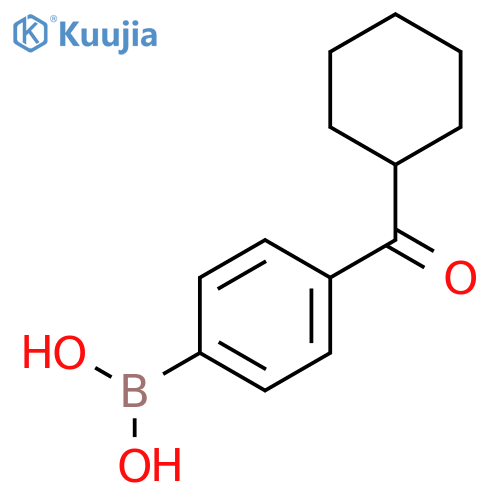 4-(Cyclohexanecarbonyl)phenylboronic acid structure