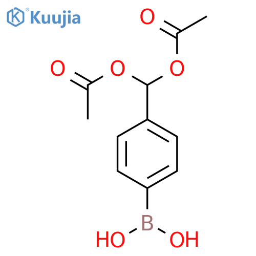 4-(Diacetoxymethyl)phenylboronic acid structure
