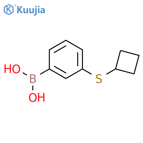 (3-(Cyclobutylthio)phenyl)boronic acid structure
