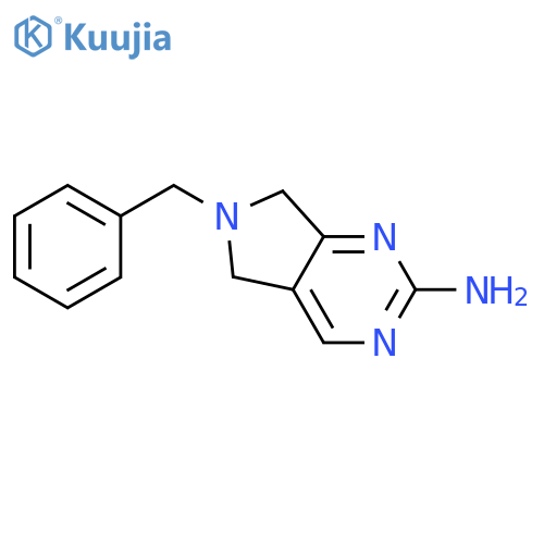 6-benzyl-5H,6H,7H-pyrrolo[3,4-d]pyrimidin-2-amine structure