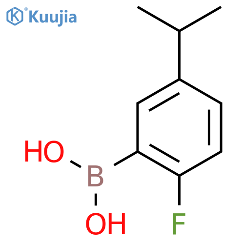 (2-Fluoro-5-isopropylphenyl)boronic acid structure
