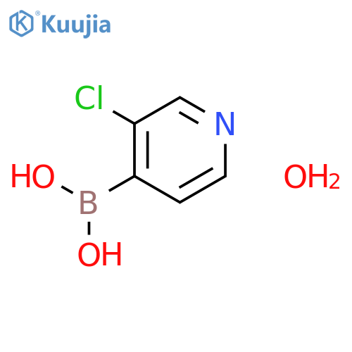 3-Chloro-4-pyridineboronic acid hydrate structure