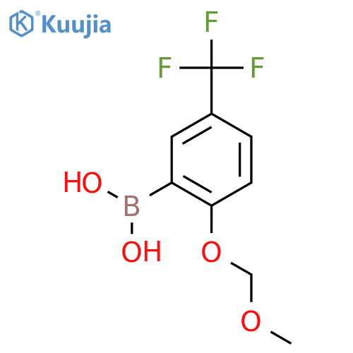2-Methoxymethoxy-5-(trifluoromethyl)phenylboronic Acid structure