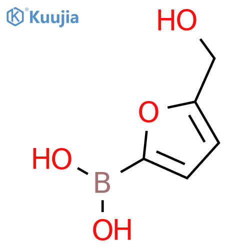 (5-(Hydroxymethyl)furan-2-yl)boronic acid structure