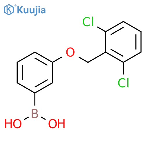 3-(2,6-dichlorophenylmethoxy)phenylboronic acid structure
