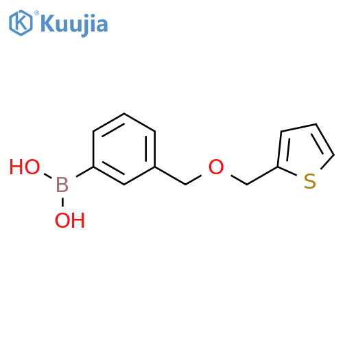 (3-((Thiophen-2-ylmethoxy)methyl)phenyl)boronic acid structure