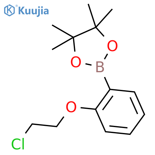 2-(2-Chloroethoxy)phenylboronic acid, pinacol ester structure