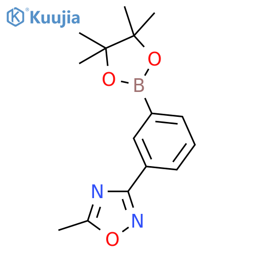 3-(5-Methyl-1,2,4-oxadiazol-3-yl)phenylboronic acid, pinacol ester structure